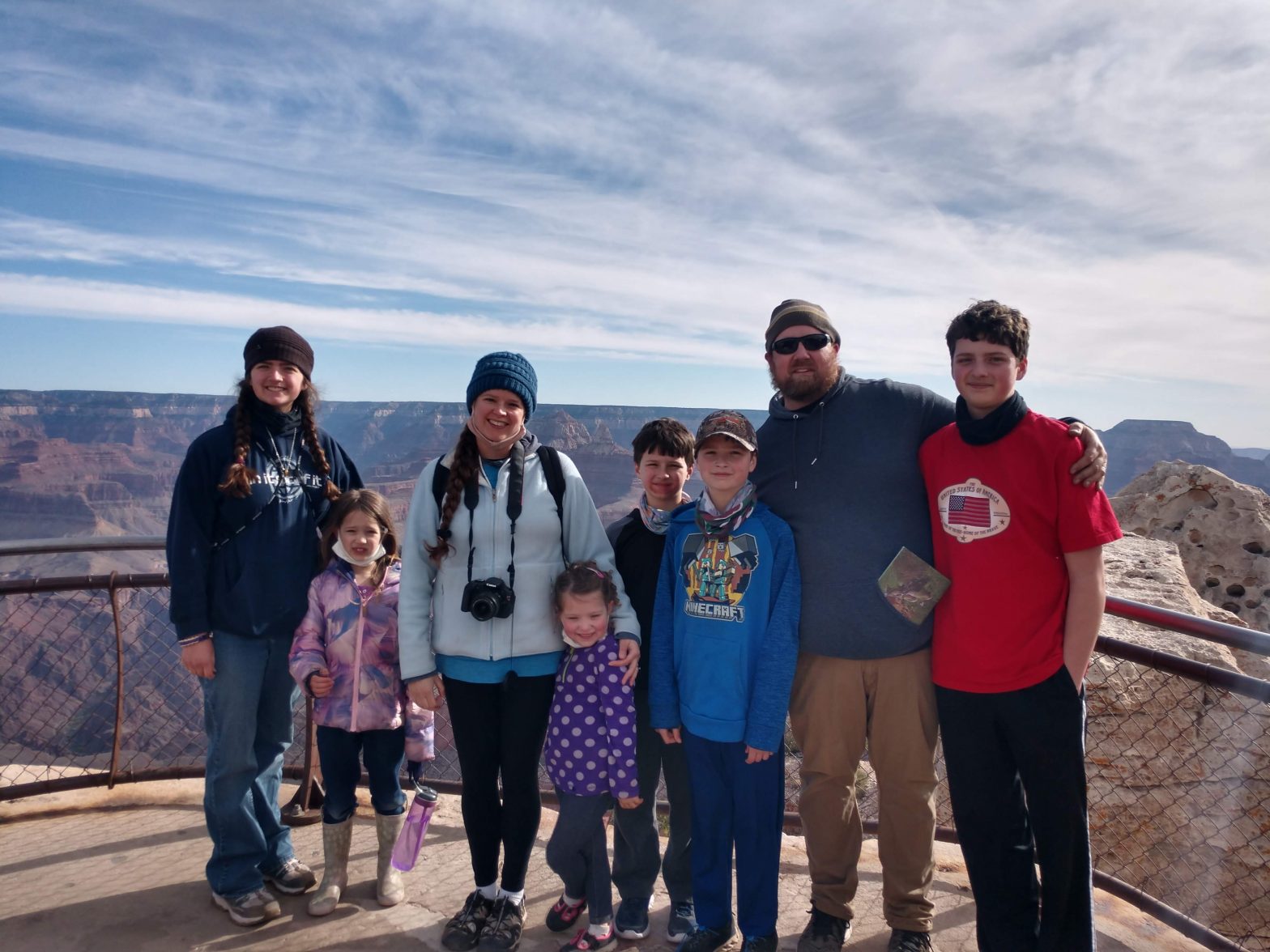 my family at the grand canyon